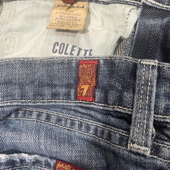 7 for all man kind, size 27, Colette jeans - Picture 4 of 4